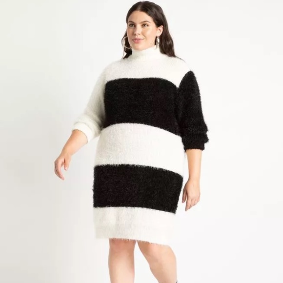 Eloquii Dresses & Skirts - Eloquii Striped Sweater Dress NWT Size 14/16